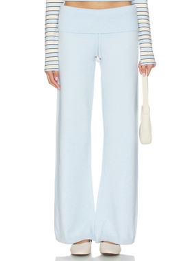 Frankies Bikinis DAWSON CLOUD KNIT 长裤 Baby Blue 美式休闲风