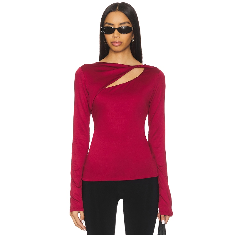 NIA SAN VICENTE 上装 红色 y2k辣妹风REVOLVE小众新款