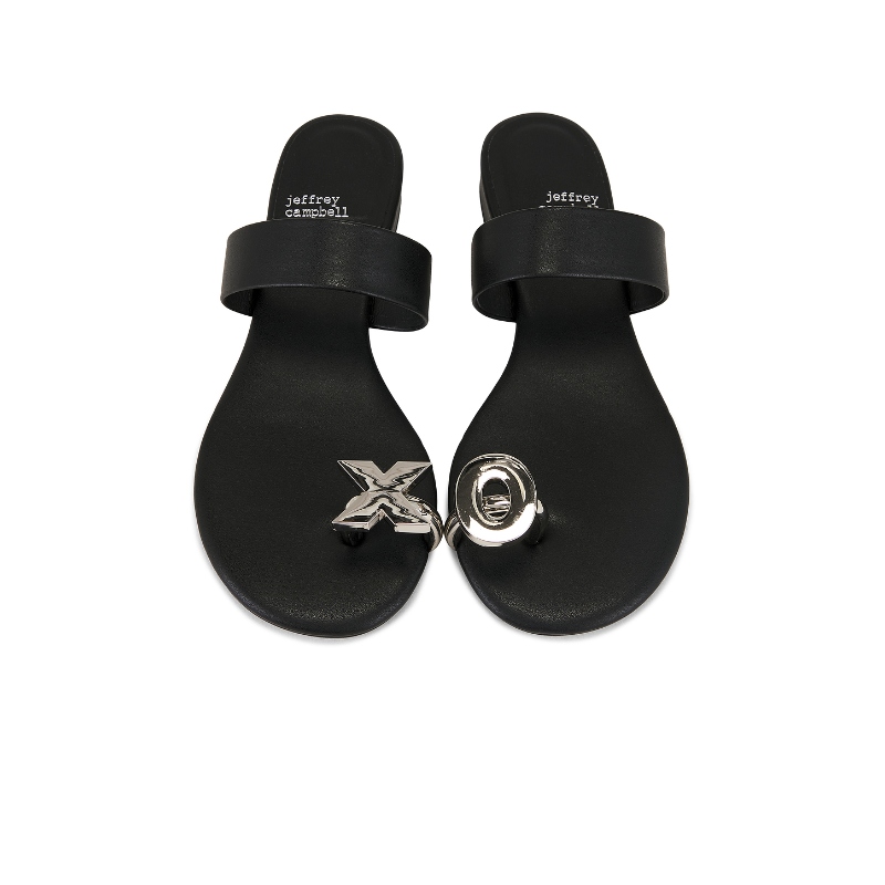 Jeffrey Campbell DOTE-ON 凉鞋 黑色 女款REVOLVE小众