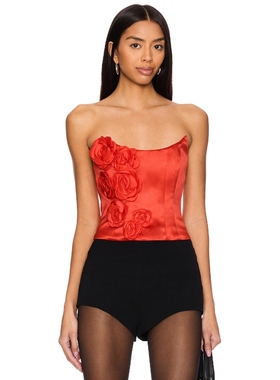 Lovers and Friends SELENA 紧身胸衣 红色REVOLVE新款