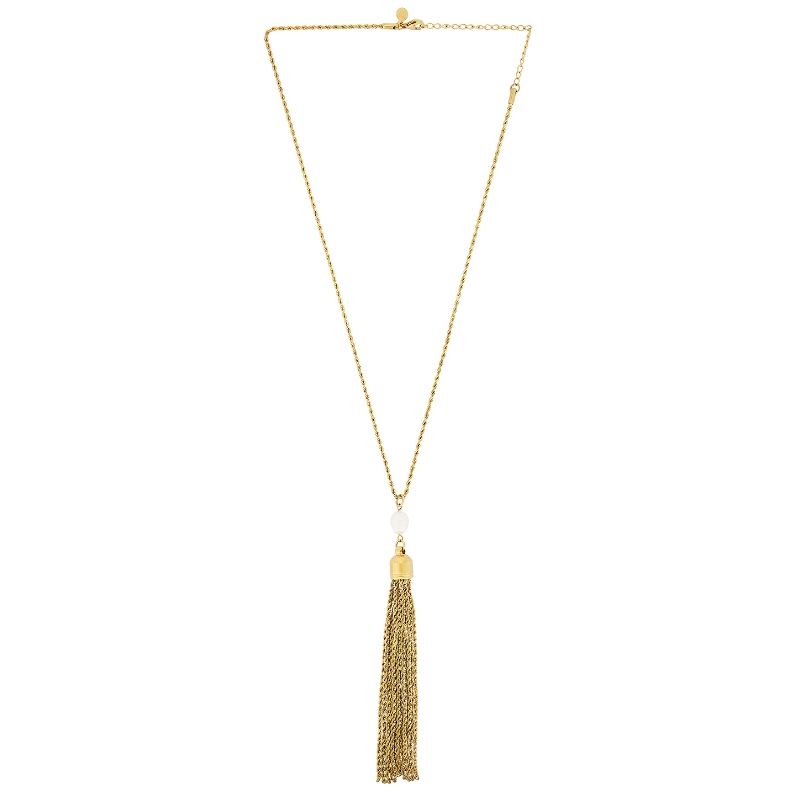 petit moments OPALWAVE 垂褶项链 金属金色 REVOLVE小众新款