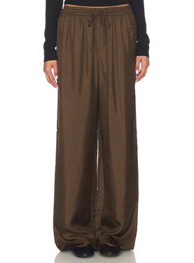 Rohe 阔腿丝绸裤 橄榄色 美式休闲风REVOLVE小众新款