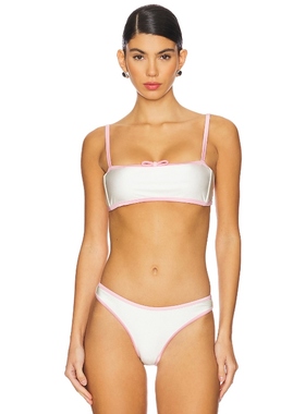 Shani Shemer SIA 比基尼文胸上装 白色 y2k辣妹风REVOLVE小众新