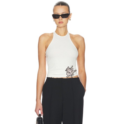 Mother of All RIBBED SUNROSE TANK 上衣 revolve小众新款