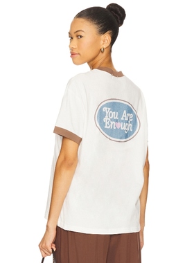 The Mayfair Group YOU ARE ENOUGH T恤 白色 y2k辣妹风REVOLVE小