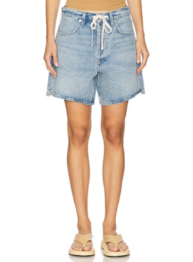 Citizens of Humanity BRYNN 抽绳短裤 蓝色美式休闲风REVOLVE小