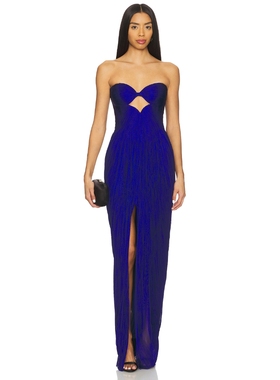 Maria Lucia Hohan STEPHANIE 裙子 revolve小众新款 靛蓝