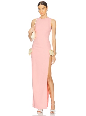 Atoir 粉色长裙无袖修身开叉性感辣妹风连衣裙女夏REVOLVE新款