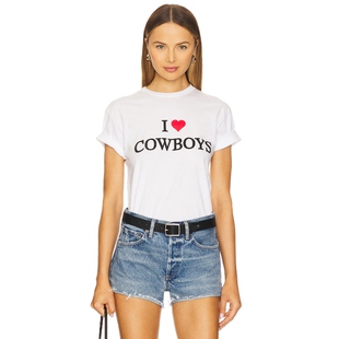 DEPARTURE 图案T恤 白色y2k辣妹风REVOLVE