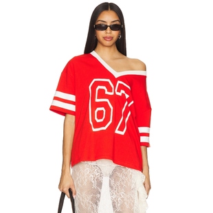 superdown 内搭 MILENA 上装 性感REVOLVE小众新款 红色美式 冬季