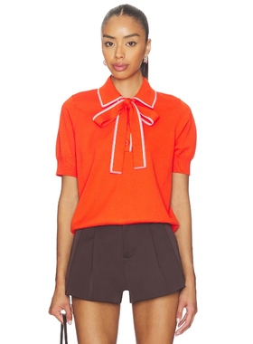 Essentiel Antwerp JOJOBA 上装 橙色 y2k辣妹风REVOLVE小众新款