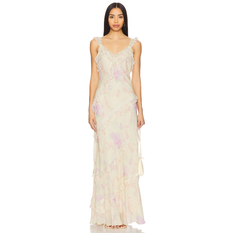 LoveShackFancy 蕾丝裙子Yellow,BlushREVOLVE小众