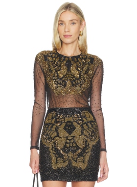 ALLSAINTS GRETA 上装 黑色 y2k辣妹风REVOLVE小众新款