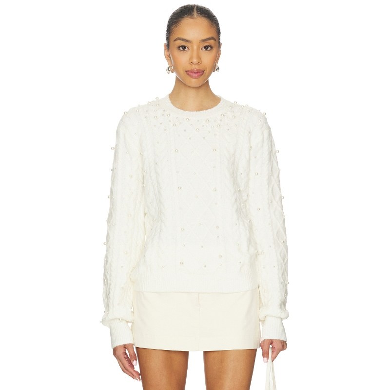 John & Jenn by Line LUXE 套衫 奶油色REVOLVE小众新款