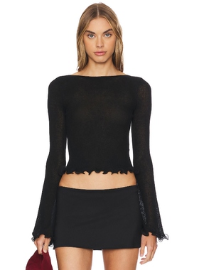 [冬季新品]Lovers and Friends CLEA 上装 黑色REVOLVE小众