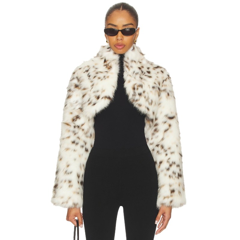 Apparis ODETTE 敞胸短上衣 White,Brown 美式休闲风REVOLVE小众