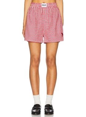 Darlin GINGHAM 衬衫 红色 美式休闲风REVOLVE小众新款