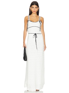 For Love ＆ Lemons MAYFAIR 长裙 白色REVOLVE小众新款