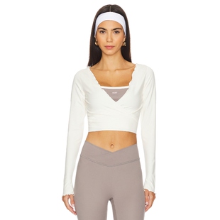 奶油色 裹身上装 y2k辣妹风REVOLVE小众 Active 437