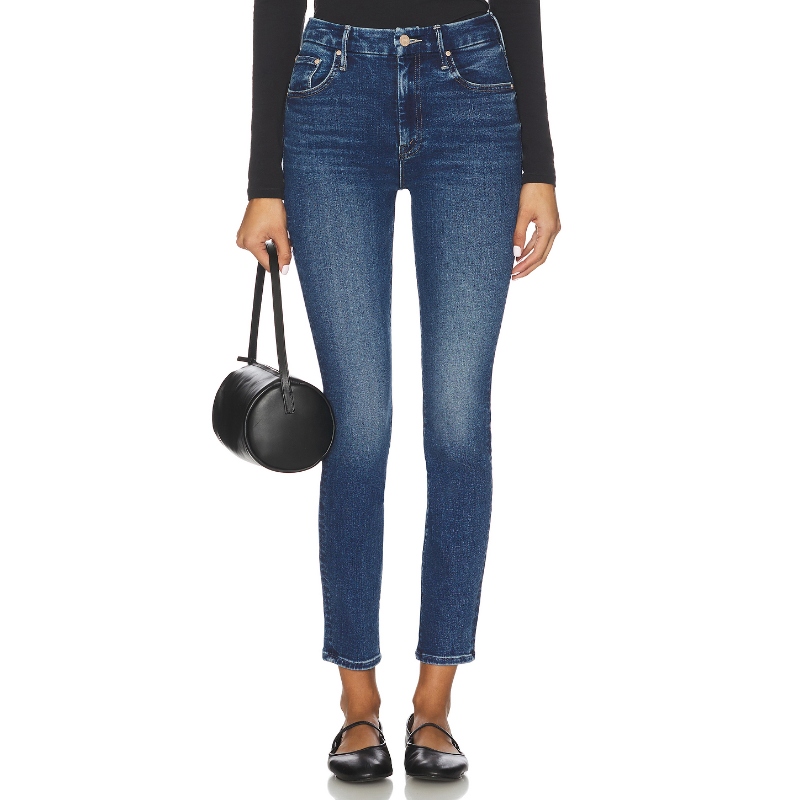 MOTHER LOOKER 紧身裤 蓝色美式复古风REVOLVE小众新款