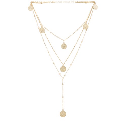 Lovers and Friends CORALIE 项链 金属金色REVOLVE小众新款