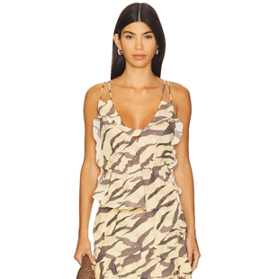 IRO DARIAH 上装 棕色 y2k辣妹风REVOLVE小众新款