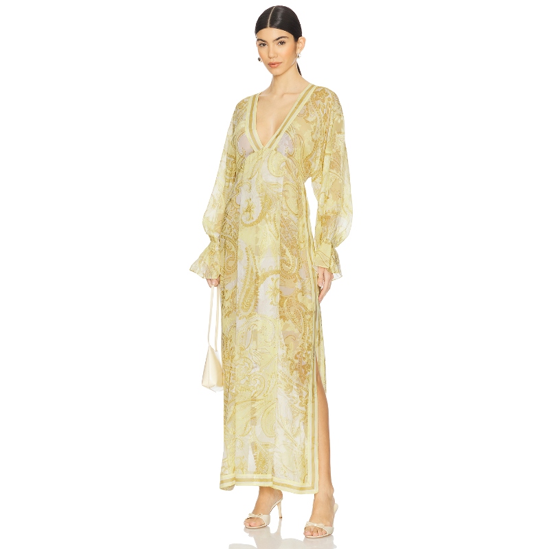 HEMANT AND NANDITA Kaftan Without Slip 黄色REVOLVE
