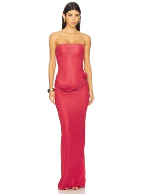 Maygel Coronel CAMPANO 长裙 红色REVOLVE小众新款