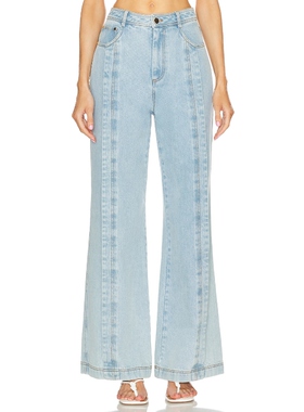 [春季新品]Acler AMESBURY 牛仔裤 蓝色 美式复古风REVOLVE小众