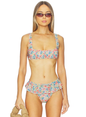 Montce ZOE 比基尼文胸上装 Florencia Floral y2k辣妹风REVOLVE