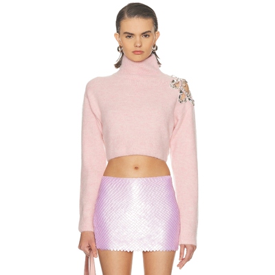 [冬季新品]AREA 毛衣 浅粉红 REVOLVE小众