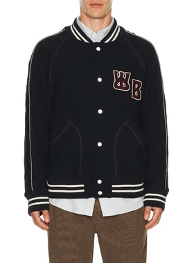 Wales Bonner OCTOBER 学院风夹克 黑色REVOLVE小众新款