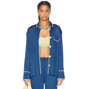 蓝色REVOLVE小众新款 Calle 衬衫 Mar Del