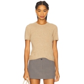 春季 棕黄色辣妹风 新品 Garment 针织T恤 The COMO REVOLVE新款