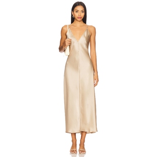 LESET BARB 吊带裙 米色REVOLVE小众新款