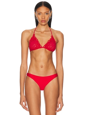 Norma Kamali 诺玛 卡玛丽 比基尼文胸上装 红色REVOLVE