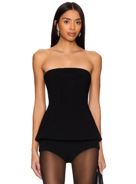 Nookie CAROLINE 无带上装 黑色y2k辣妹风REVOLVE小众新款