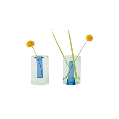 Block Design SMALL REVERSIBLE GLASS VASE 花瓶revolve时尚小众