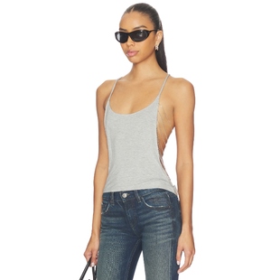 London 上装 DRAPED TRIM Y2K辣妹风00’sREVOLVE小 BEAD Jaded