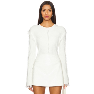 NONchalant Label 长袖上衣 象牙白 y2k辣妹风REVOLVE小众新款