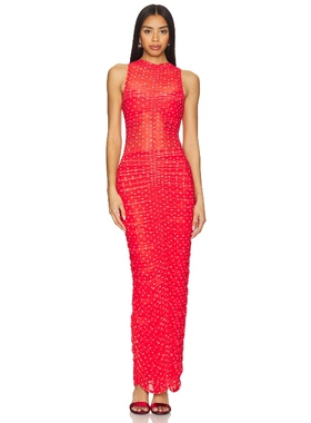 AFRM PEYTON 裙子 红色REVOLVE小众新款