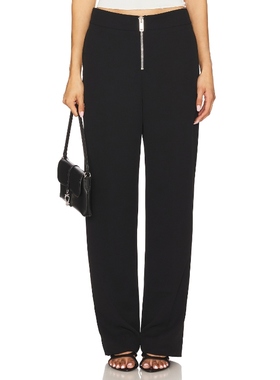 [冬季新品]EAVES CALLA 九分长裤 黑色 带拉链西裤REVOLVE