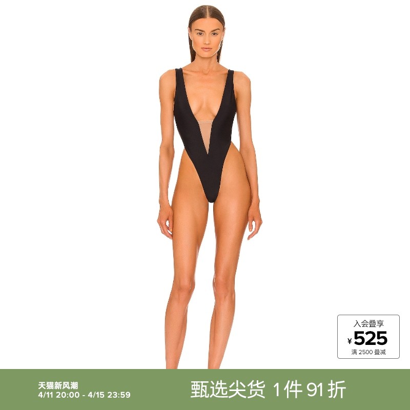 Michael Costello LEX 一件式泳装revolve时尚小众新款