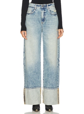 [冬季新品] Icon Denim 阔腿蓝色美式复古风REVOLVE小众新款