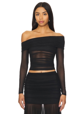 superdown KAMI 上装 黑色 y2k辣妹风REVOLVE小众新款