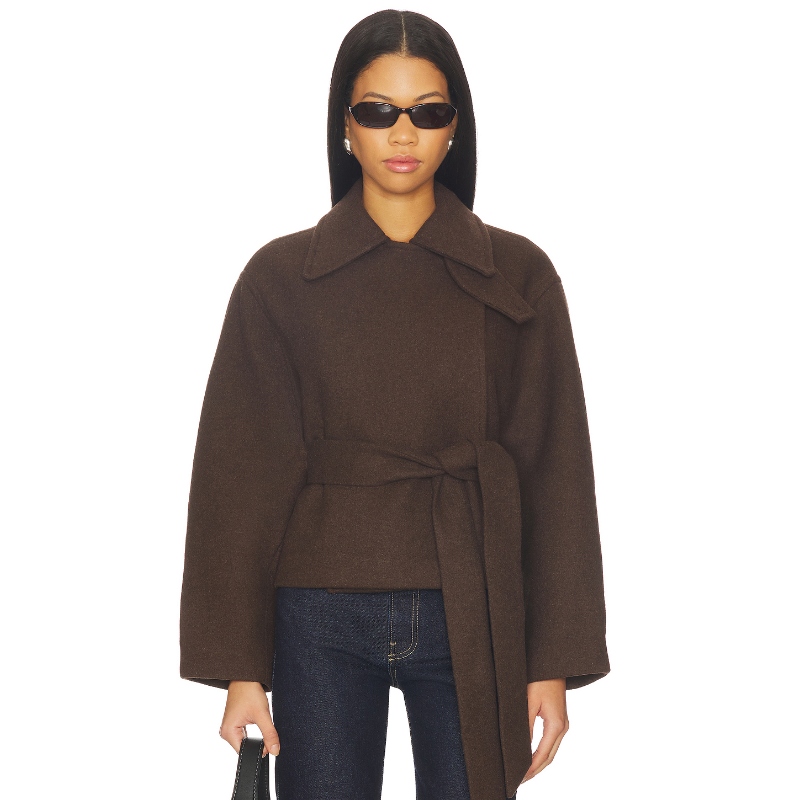 Elodie the Label VINCENT 中长款外套 巧克力色 老钱风小众新款