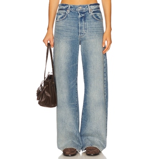 PAIGE ARELLIA 牛仔裤 丹宁长裤 新品 蓝色直筒裤 REVOLVE 春季