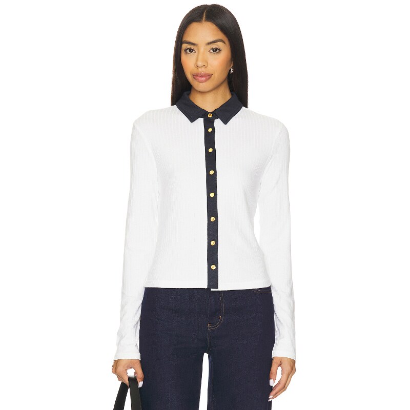[早秋新品]Rag & Bone 纽扣衬衫 白色REVOLVE小众