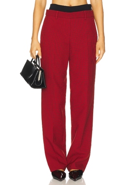 MSGM TECHNO 长裤 红色 美式休闲风REVOLVE小众新款