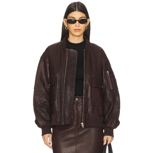 酒红色REVOLVE小众新款 Ivy 飞行员款 LARA Oak